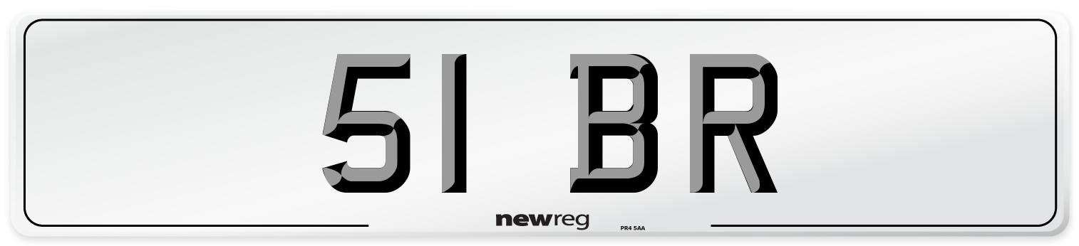 51 BR Number Plate from New Reg